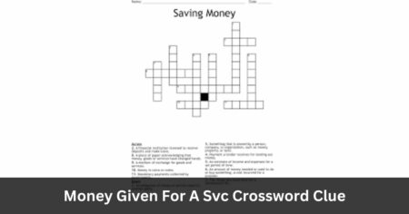 Money Given For A Svc Crossword Clue